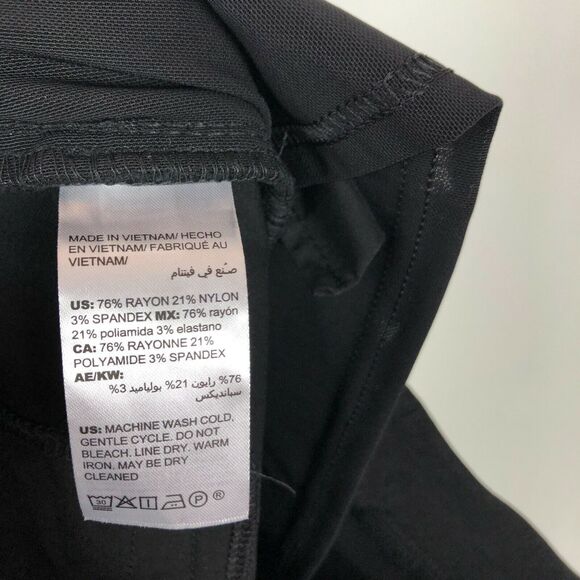 Chico's Black Slim Leg Pants Women's Size 1R US Size 8 - Picture 5 of 5